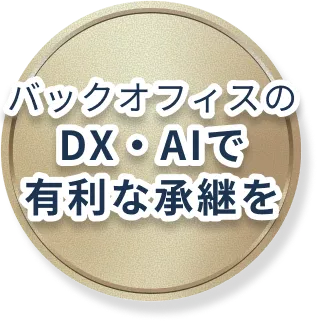 バックオフィスのDX・AIで有利な承継を